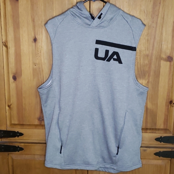 under armour mk1 terry sleeveless hoodie